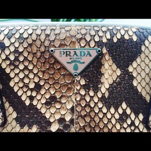 Authentic PRADA Python Snakeskin Handbag